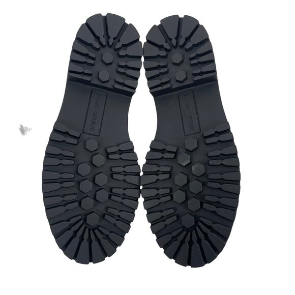 Banana Republic Lug Sole Metallic Loafers Pewter Brown Size 6 - Picture 8 of 11